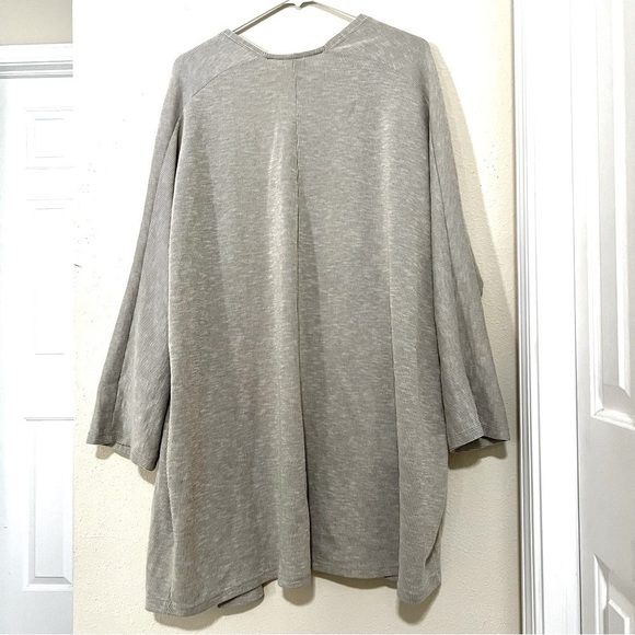 Anthropologie DONNI Longline pinstripes Grandmacore open front cardigan OS women - Picture 7 of 11